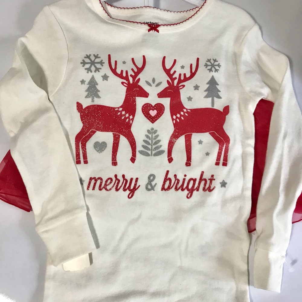 🎅🏻Cárter’s Holiday Pajama Top w/ Tutu